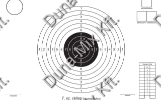 7. sz. céllap (légpisztolyhoz) 1